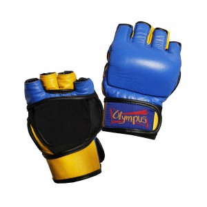 MMA Γάντια Olympus PU - Μπλε / Κίτρινο