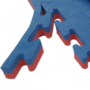 Στρώμα Τατάμι Παζλ ΟΙΚΟΝΟΜΙΚΟ Αφρολέξ 100x100x2,5cm - Μπλε / Κόκκινο