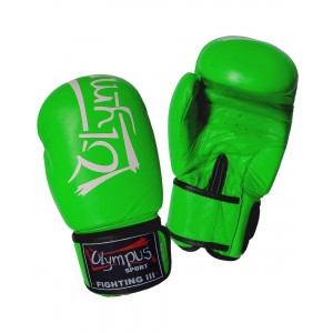 Πυγμαχικά Γάντια Olympus Fighting ΙΙI Δερμάτινα - Πράσινο