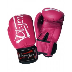 Πυγμαχικά Γάντια Olympus Training ΙΙI δερματίνη (PU) - Ροζ
