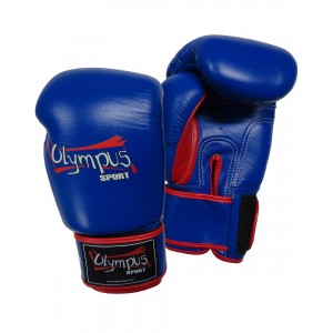 Πυγμαχικά Γάντια Olympus by RAJA Γνήσιο Δέρμα Δίχρωμο - Μπλε / Κόκκινο