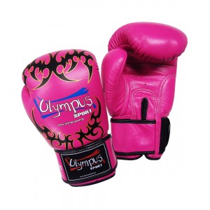Πυγμαχικά Γάντια Olympus by RAJA Γνήσιο Δέρμα TATTOO - Ροζ