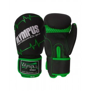 Πυγμαχικά Γάντια Olympus PULSE Matt PU - Μαύρο / Πράσινο