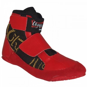 Παλαιστικά Παπούτσια Olympus Junior Velcro - Κόκκινο