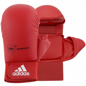 Καράτε Γάντια adidas Προστασία Αντίχειρα WKF Εγκεκριμένα - 661.23 - Κόκκινο
