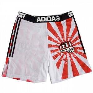 MMA Σορτς adidas IMPACT - Κόκκινο / Άσπρο / Μαύρο