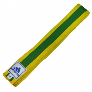 Ζώνη Adidas – ECONOMY Rank με ρίγα - adiTCB02 - Κίτρινο / Πράσινο