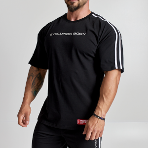 Short sleeve sweatshirt Evolution Body Black 2507BLACK