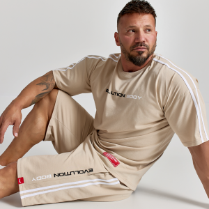 Short sleeve sweatshirt Evolution Body Beige 2507BG