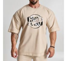 Short sleeve sweatshirt Evolution Body Beige 2509BG