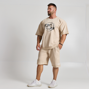 Short sleeve sweatshirt Evolution Body Beige 2509BG