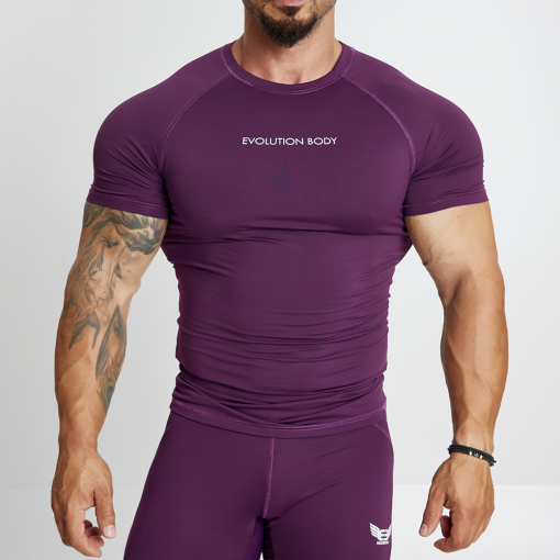 EVO-FIT T-shirt Evolution Body Bordo 2560BORDO