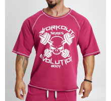 Short sleeve sweatshirt Evolution Body Bordo 2471BORDO
