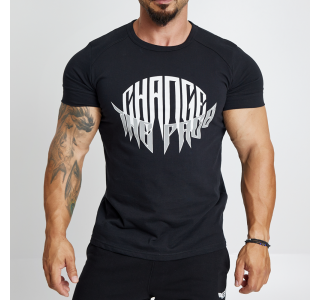T-shirt Evolution Body Μαύρη 2490BLACK
