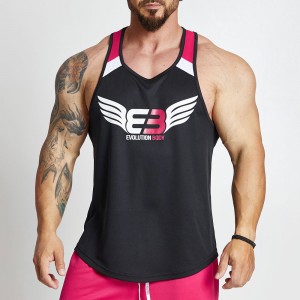 Stringer Tank Top Evolution Body Black-Fuchsia 2588BLACK-FUCHSIA