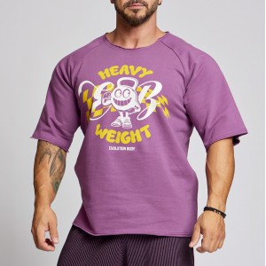 Short sleeve sweatshirt Evolution Body Purple 2605PURPLE