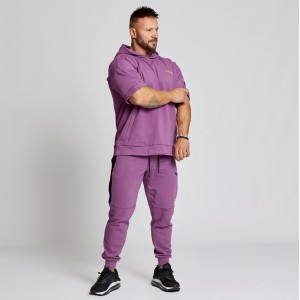 Short-sleeve hoodie Evolution Body Purple 2609PURPLE