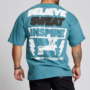 Short sleeve sweatshirt Evolution Body Petrol 2612PETROL