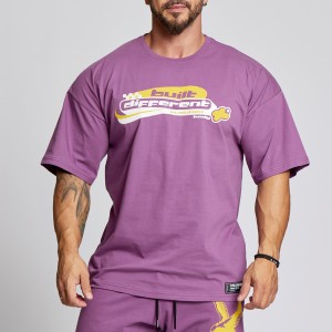 Short sleeve sweatshirt Evolution Body Purple 2611PURPLE