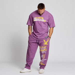 Short sleeve sweatshirt Evolution Body Purple 2611PURPLE