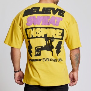Short sleeve sweatshirt Evolution Body Yellow 2612YELLOW