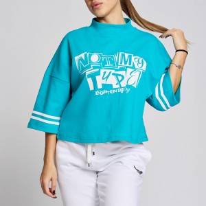 Short-sleeved blouse Evolution Body Turquoise 2619TURQ