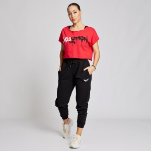 Short-sleeved blouse crop top Evolution Body Coral 2591CORAL