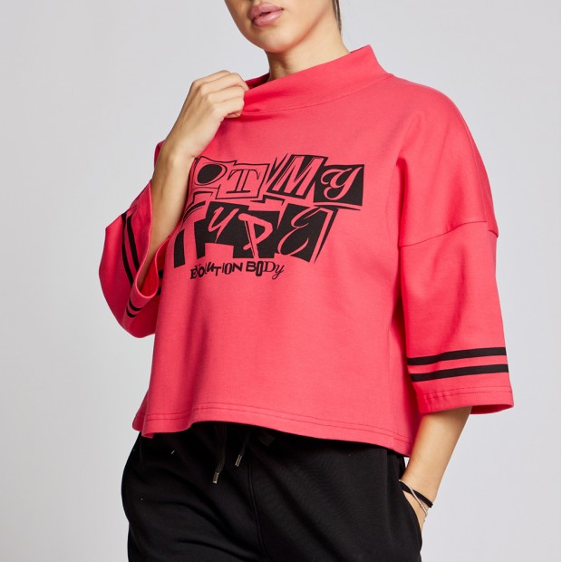 Κοντομάνικη μπλούζα Evolution Body Φουξ 2619FUCHSIA