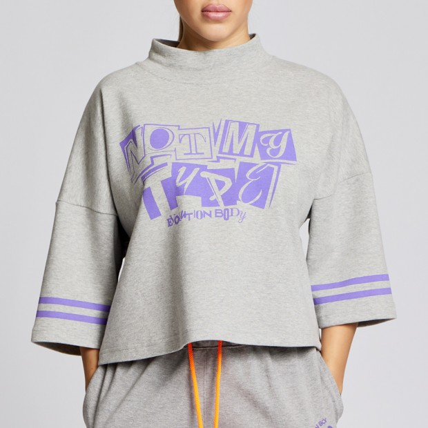 Κοντομάνικη μπλούζα Evolution Body Γκρι 2619GREY