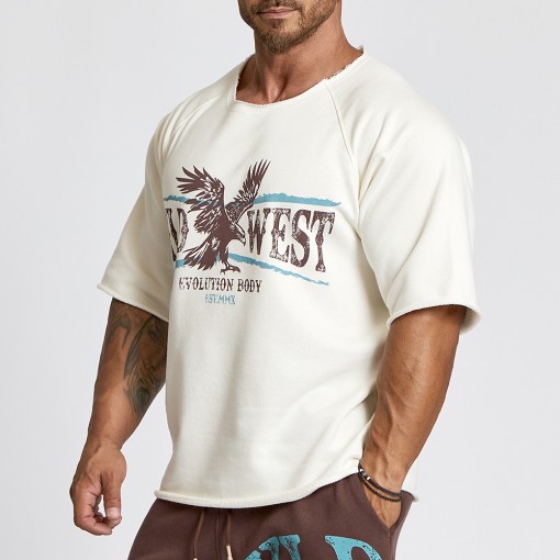 Short sleeve sweatshirt Evolution Body Ecru 2672ECRU