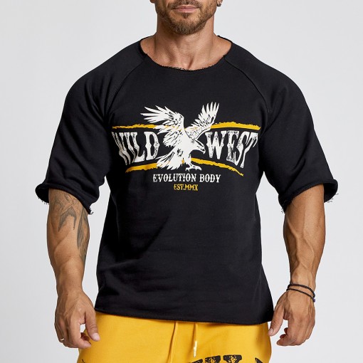 Short sleeve sweatshirt Evolution Body Black 2672BLACK