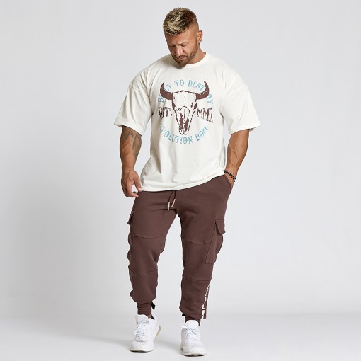 Short sleeve sweatshirt Evolution Body Ecru 2654ECRU