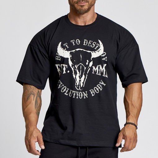 Short sleeve sweatshirt Evolution Body Black 2654BLACK