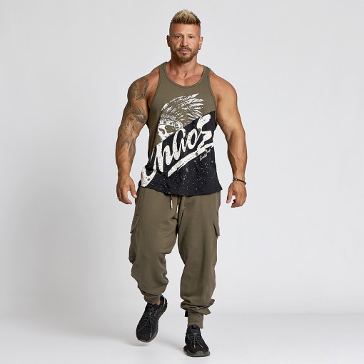 Stringer Tank Top Evolution Body Khaki-Black 2658KHAKI-BLACK