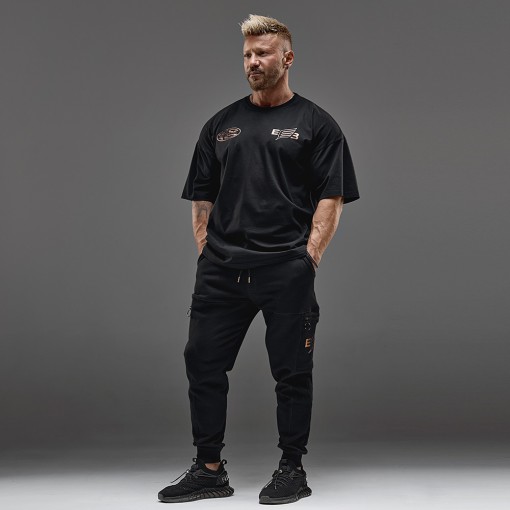 Short sleeve sweatshirt Evolution Body Black-Copper 2685BLACK-COPPER