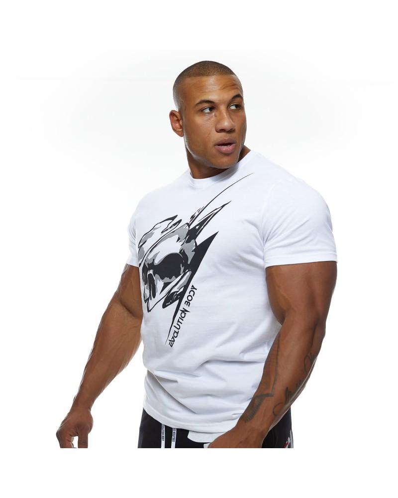 T-shirt Evolution Body White 2462WHITE-BLACK