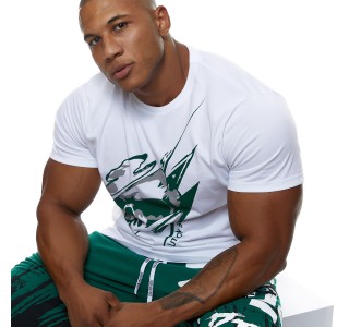 T-shirt Evolution Body Λευκό-Πράσινο 2462WHITE-GREEN