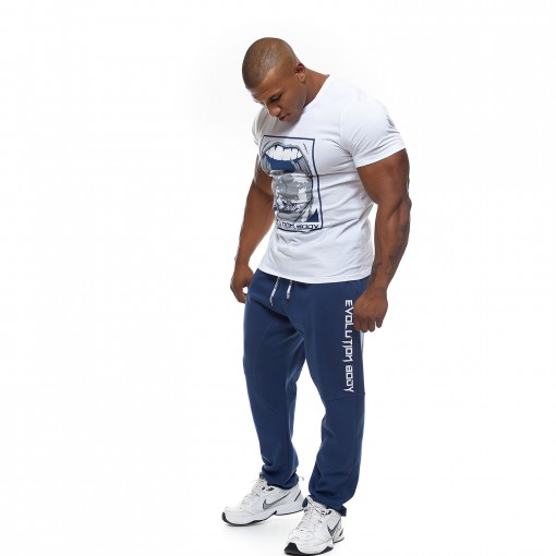 T-shirt Evolution Body White 2461WHITE-BLU