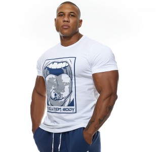 T-shirt Evolution Body Λευκό 2461WHITE-BLU