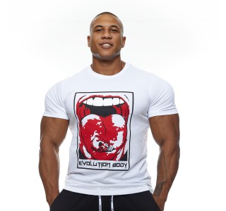 T-shirt Evolution Body Λευκό 2461WHITE-R