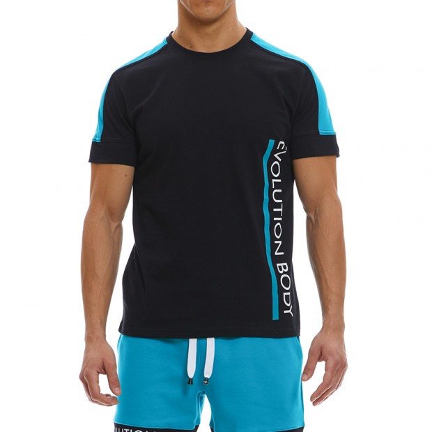 T-shirt Evolution Body Μαύρο 2369BL