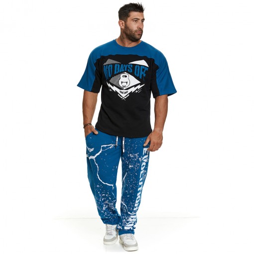 Short sleeve sweatshirt Evolution Body Petrol 2393PETROL