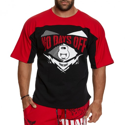 Short sleeve sweatshirt Evolution Body Red 2393RED