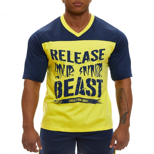 Short sleeve sweatshirt Evolution Body Blue 2360BLUE