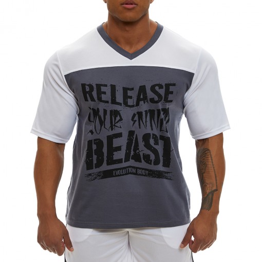 Short sleeve sweatshirt Evolution Body White 2360WHITE