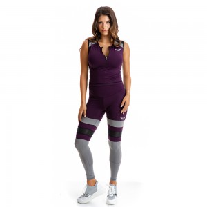 EVO-FIT Sleeveless Top Evolution Body Burgundy 2317DAM