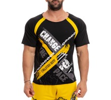 Short Sleeve Sweatshirt Evolution Body Black 2247black