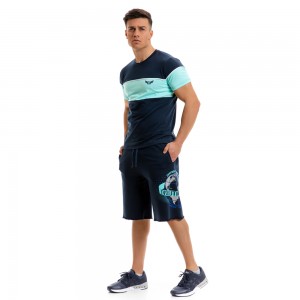 T-shirt Evolution Body Μπλε 2259blue