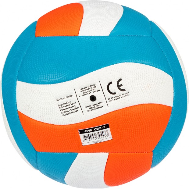 Μπάλα Beach Volley Νο5 (Λευκό/Μπλε/Πορτοκαλί) 45VB-OWB