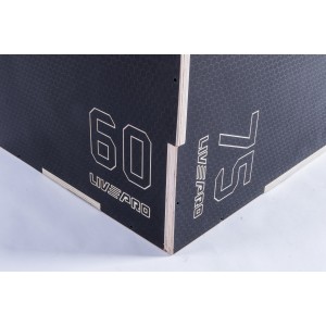 3 σε 1 Πλειομετρικό Κουτί Ξύλινο (Plyo Box) (Anti-Slip)  Β-8157